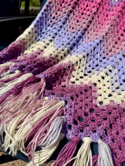 Dragonfly Blanket Close-Up v1 Dragonfly Blanket Close-Up with Tassels