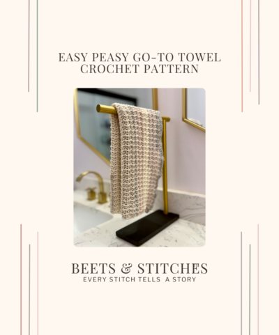 hand towel crochet pattern cover image