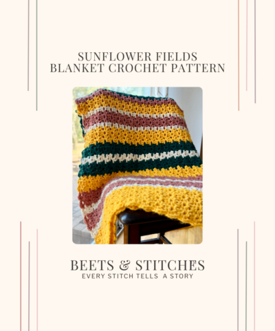 Cover of Sunflower Fields Crochet Pattern