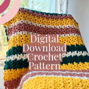 Sunflower Fields Crochet Blanket Pattern Cover