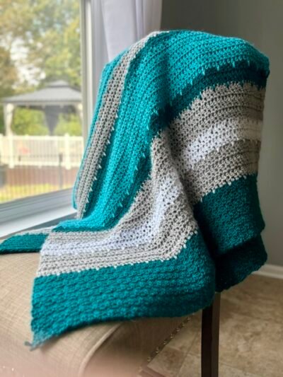 Sea Glass & Mist Blanket Crochet Pattern