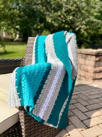 Sea Glass & Mist Blanket Crochet Pattern