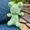 soft green crochet plushie frog