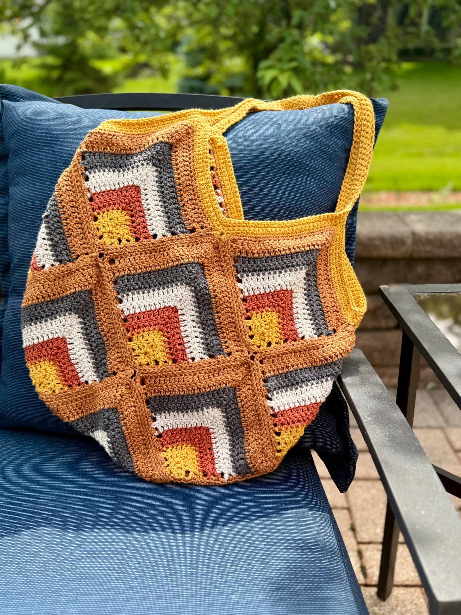 cotton yarn summer crochet market tote
