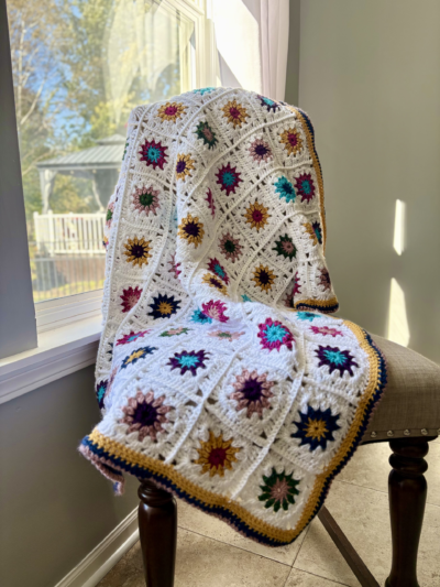 Margie’s Magical Garden Blanket Crochet Pattern