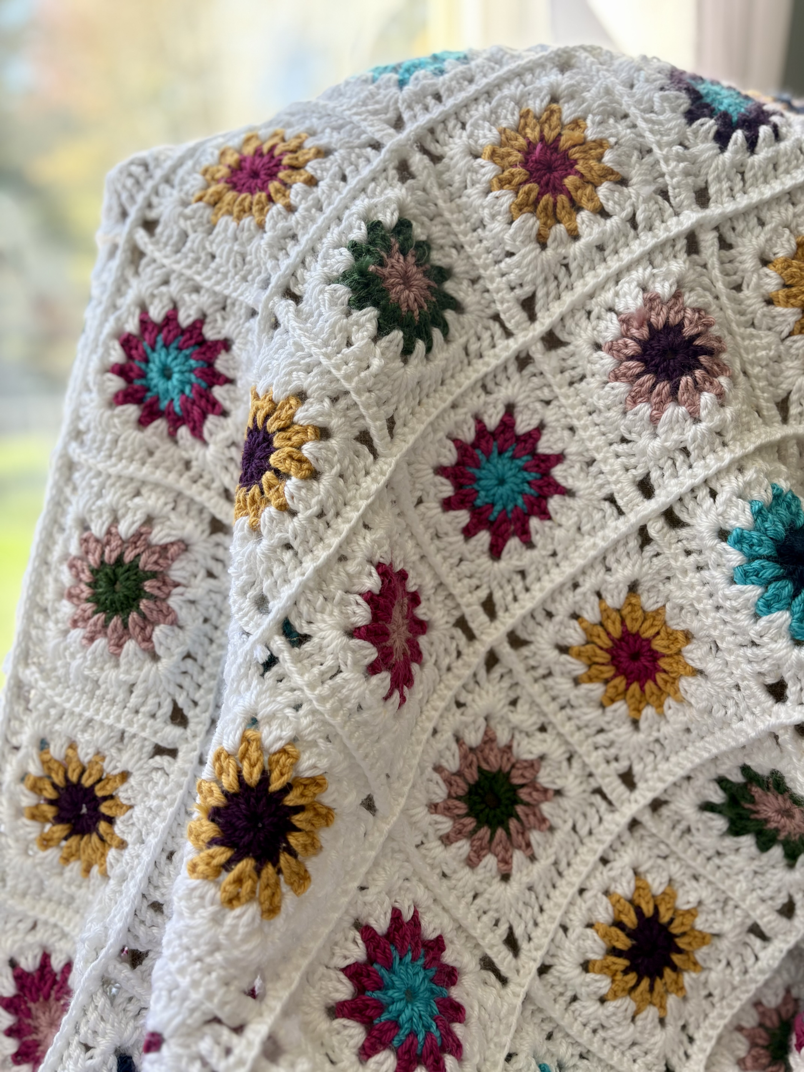 custom request crochet granny square blanket