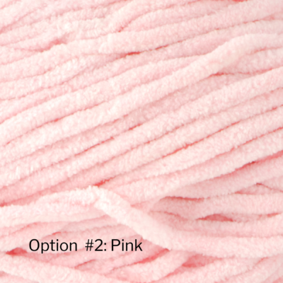 pink chenille plush yarn