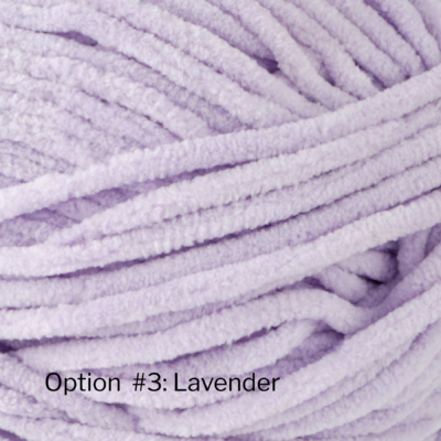 lavender chenille plush yarn