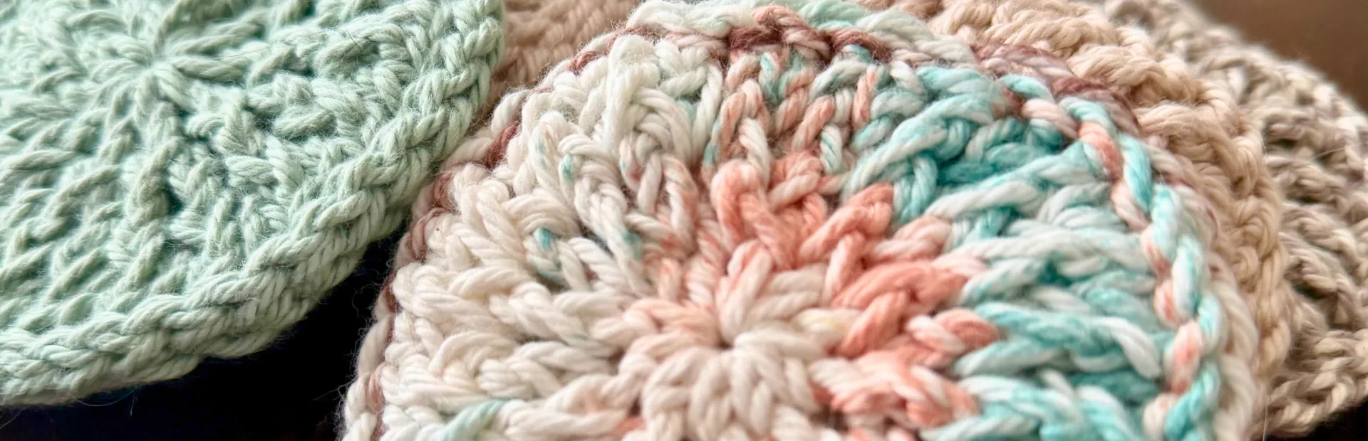 cotton crochet reusable facial rounds