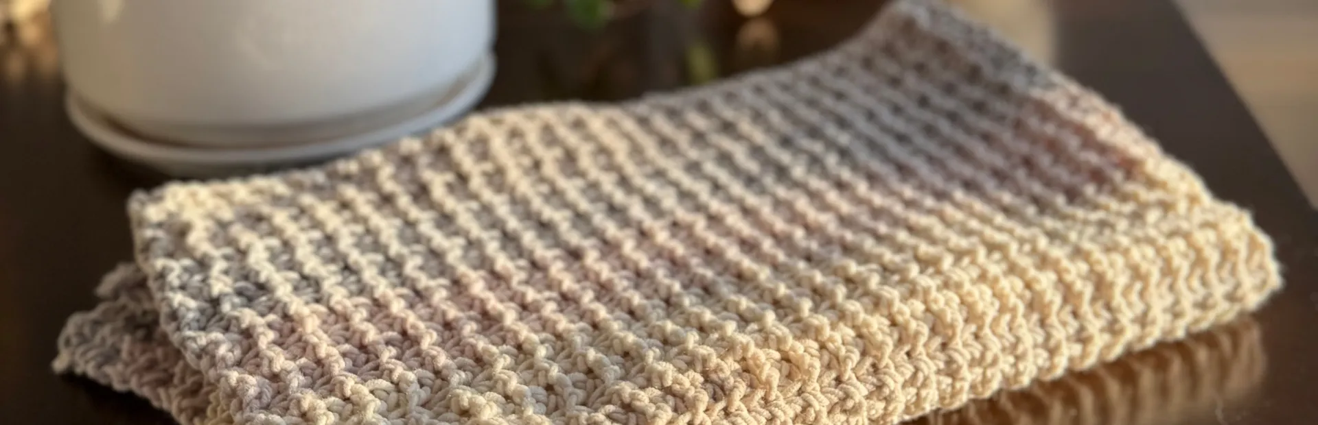 easy peasy crochet go-to hand towel pattern